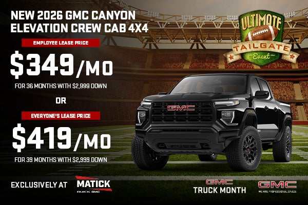 New 2026 GMC Canyon Elevation Crew Cab 4x4