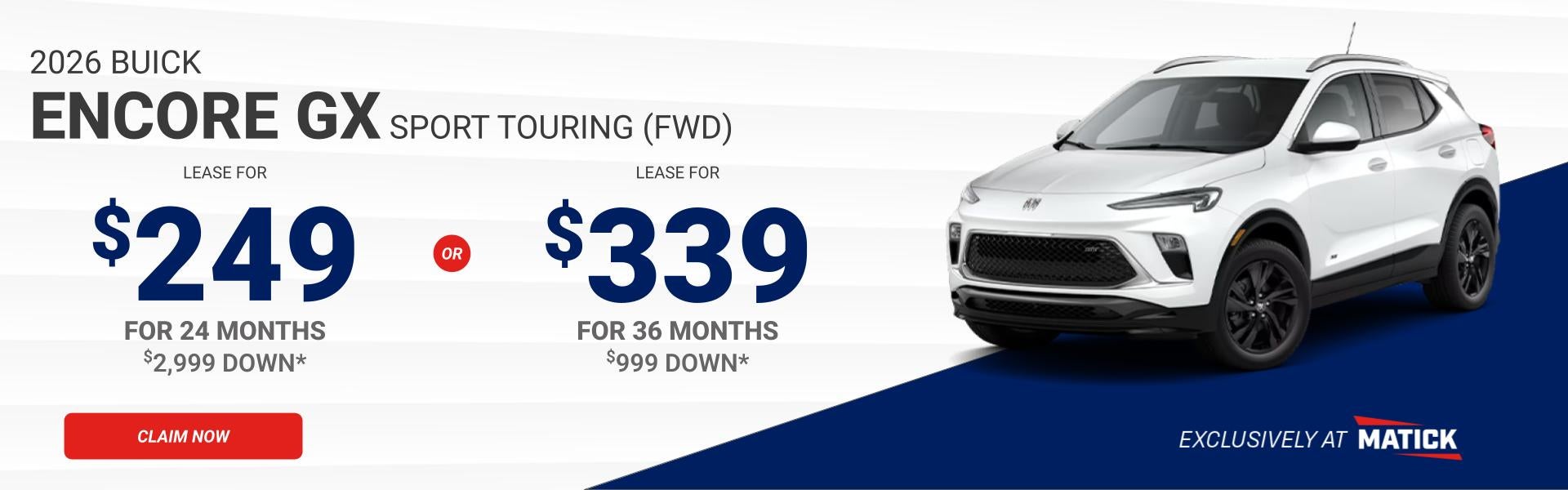 $249/mo Encore GX Lease