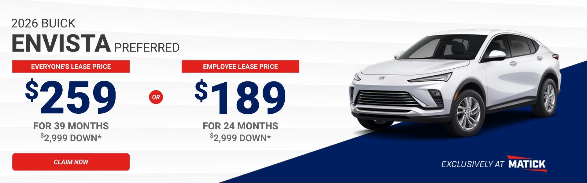 Lease a Envista from Matick Buick GMC