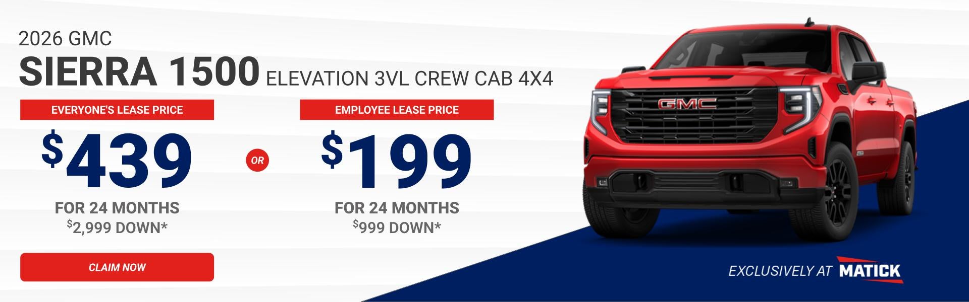 Lease a Sierra from Matick Buick GMC