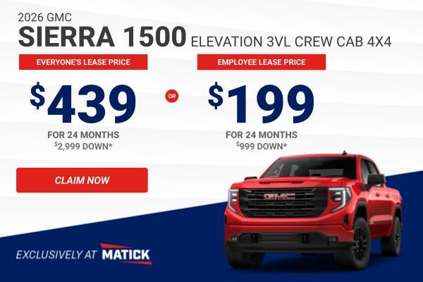 Lease a Sierra from Matick Buick GMC